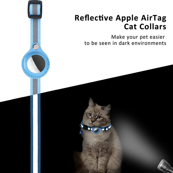 SecureTail AirTag Cat Tracker Collar